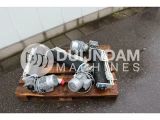 Viscon aangedreven rol met elektromotor 380 Volt