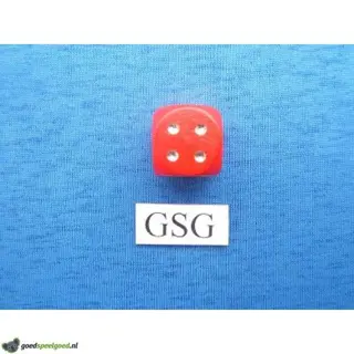 Rode dobbelsteen met gouden ogen nr. 60070-02