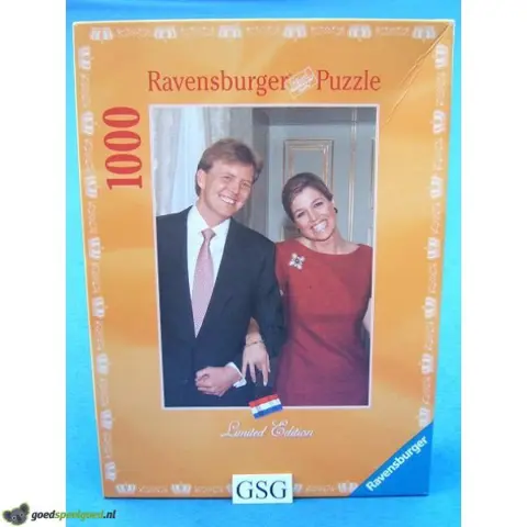 Willem Alexander en Maxima 1000 st nr. 15 917 8-02