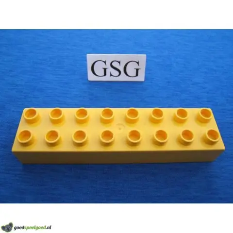 Basisblok geel 16 noppen