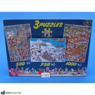 Jan van Haasteren 3 puzzels 500 750 1000 st nr. 80189-03