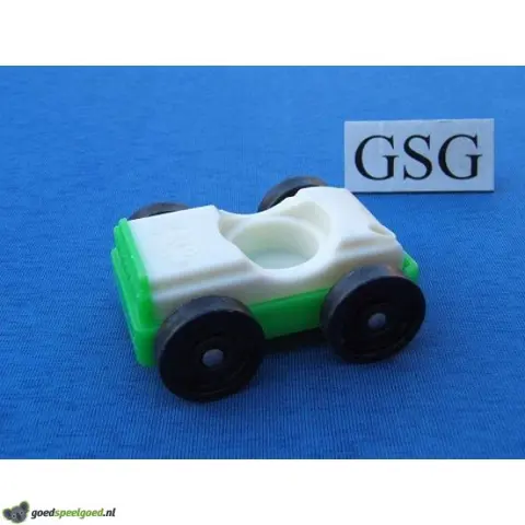 Auto vintage wit-groen nr. 2048-02