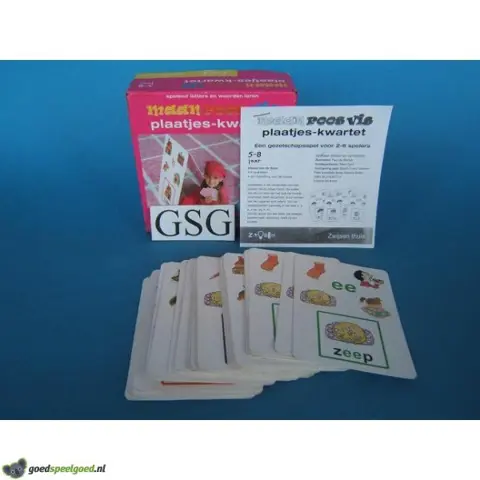 Maan roos vis plaatjes-kwartet nr. 60021-22