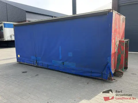 Container haakarm met huif, 6m 35m3 inhoud. BS1157