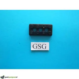 Grondplaat 4x2 (F1) zwart nr. 16266