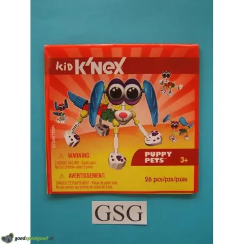 Kid knex puppy pets bouwvoorbeeld nr. 85339-302