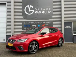 SEAT Ibiza 1.0 110PK EcoTSI FR Automaat Clima,Cruise,CarPlay,Keyless,Leder/Alcantara,Led,DAB,Pdc,Fro