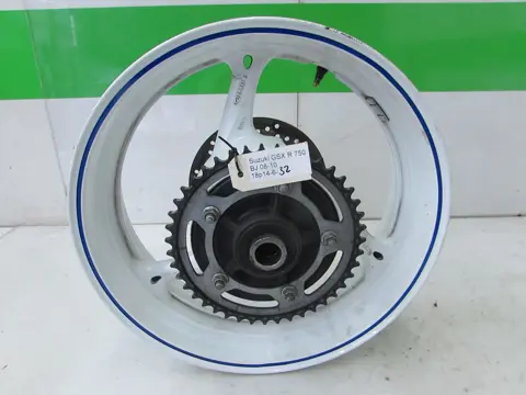 ACHTER WIEL COMPLEET Suzuki GSX R 750 2008 - 2010