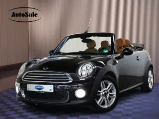 MINI 1.6 Cooper Cabriolet AUTOMAAT Chili LEDER NAVI BT STOELVW PDC '15
