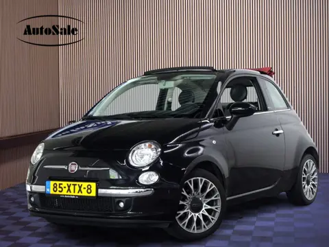 Fiat 500C 0.9 TwinAir Lounge Cabrio NAP km stand 52000 LEDER BT PDC ECC '12