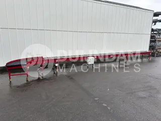 Taks rollenbaan aangedreven, 1070 cm x 70 cm met bocht 90°