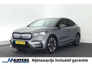 Skoda Enyaq Coupé iV 80 RS 299pk SOH 90% Panoramadak Warmtepomp Memory Stoelverwarming Keyless Navig