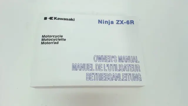 INSTRUCTIEBOEKJE Kawasaki ZX 6 R 2013 - 2015