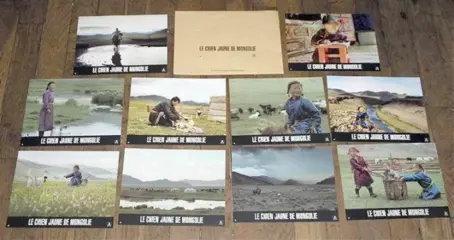 THE CAVE OF THE YELLOW DOG lobbycard set.