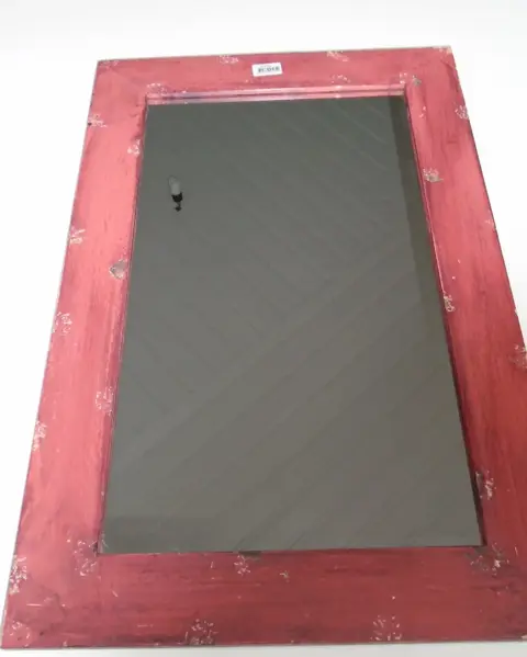 SPIEGEL ROOD VERWEERD effect 60X40 CM Nieuw