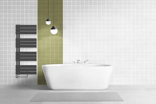 Belrad handdoek elektrische radiator 593 watt 120x50 zwart