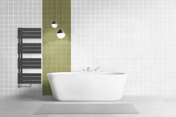 Belrad handdoek elektrische radiator 593 watt 120x50 zwart