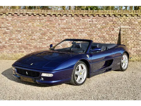 Ferrari F355 spider F1 "15.000 kilometers" Stunning Blu Tour de France exterior with matching blue l