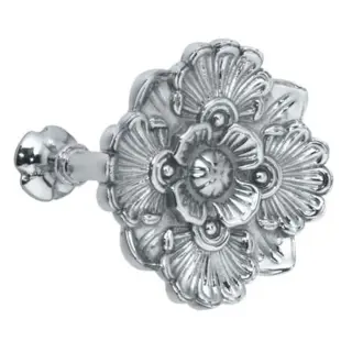 Embrassehaak houder Flower chroom