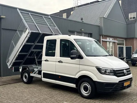 Volkswagen Crafter 35 2.0 TDI DC 140pk Kipper Openlaadbak Airco Cruise controle Trekhaak 3.000kg tre