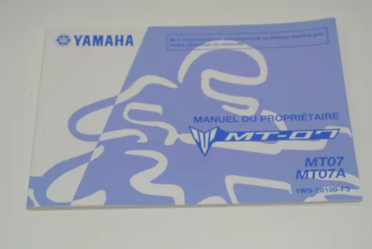 INSTRUCTIEBOEKJE Yamaha MT 07 2014 - 2017