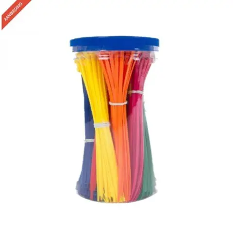 Kabelstrips assorti gekleurd 450 stuks