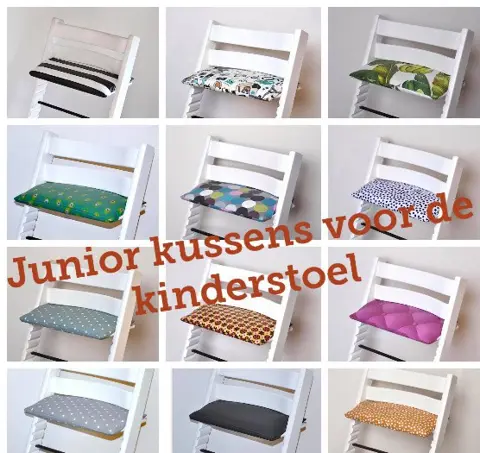 Gecoate junior zitkussen voor stokke tripp trapp stoel