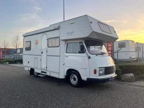 Hanomag-henschel F 20 kampeerauto frye fûgel | Belastingvrij | APK-vrij | Luifel | Alkoof | Zonnepan
