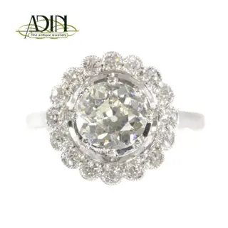 Vintage diamanten verlovingsring