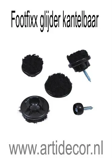 Footfixx glijder kantelbaar voor houten stoelpoot
