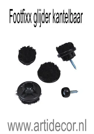 Footfixx glijder kantelbaar voor houten stoelpoot
