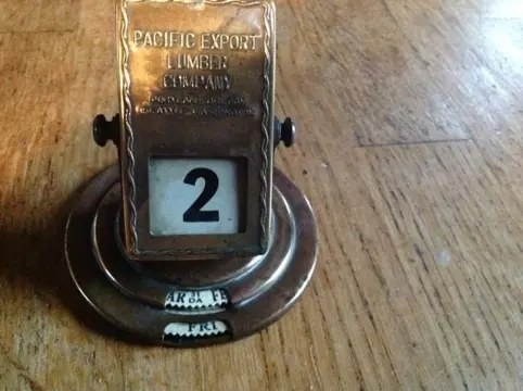 Eeuwigdurende, oude, kalender, koper - uit Amerika