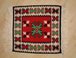 KELIM ROOD KLEED 50x50 cm NIEUW