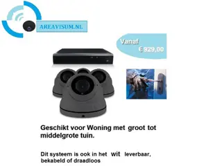 Set met 4 Dome camera – 4MP 2K HD – Draadloos