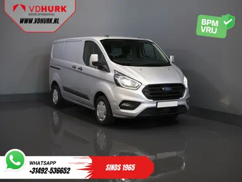 Ford Transit Custom 2.0 TDCI 130 pk BPM VRIJ! Sortimo/ Standkachel/ Stoelverw./ Carplay/ Camera/ Nav