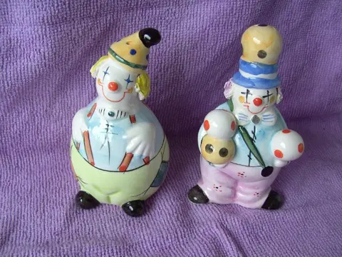 ZOUT &amp; PEPER SETJE CLOWN MET BAL Nieuw