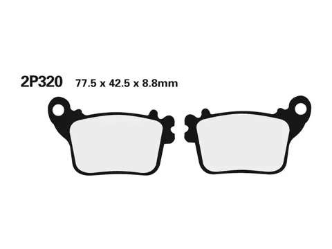 REMBLOKKEN ACHTER Honda CBR Fireblade 2006 - 2007 / 2008 -