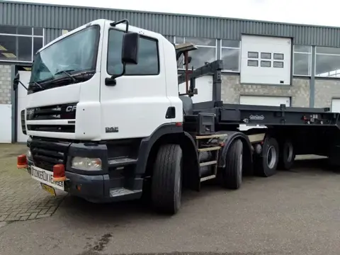 DAF CF 85.460 8x4 + 6 as Dieplader / 6 axles Lowbed trailer