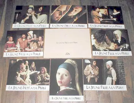 GIRL WITH A PEARL EARRING lobbycard set.