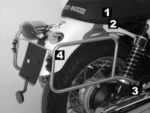 KOFFERBEUGELSET Moto Guzzi V7 2006 - 2016