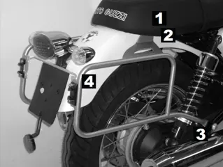 KOFFERBEUGELSET Moto Guzzi V7 2006 - 2016