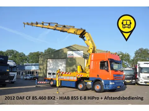 DAF CF 85.460 2012 EEV 8X2 HIAB 85Tm CRANE HANDGESCHAKELD