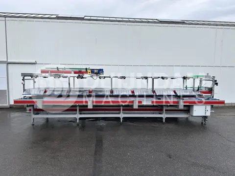 Stas Combi dubbele inpakband met 16 weegschalen en y-vormige invoerband