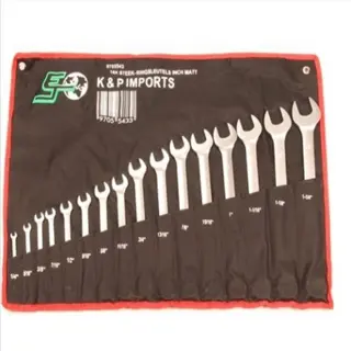 Steek-ringsleutels 16-delig INCH