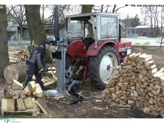 BTP Houtklover TS-22 22T aftakasaandrijving Kloofmachine voor tractor op aftakas