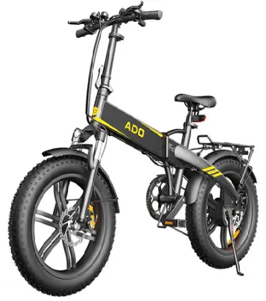 ADO A20F XE 250W 10.4 AH Lithium-Ion Battery E-bike - Black