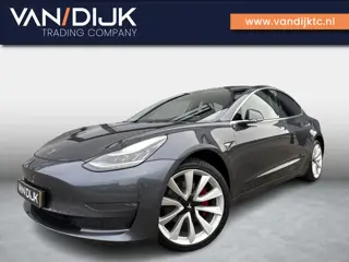 Tesla Model 3 Long Range RWD 75 kWh ✓SOH 88.3% ✓Autopilot ✓Panoramadak ✓Vol Leder ✓360º Camera ✓Stoe