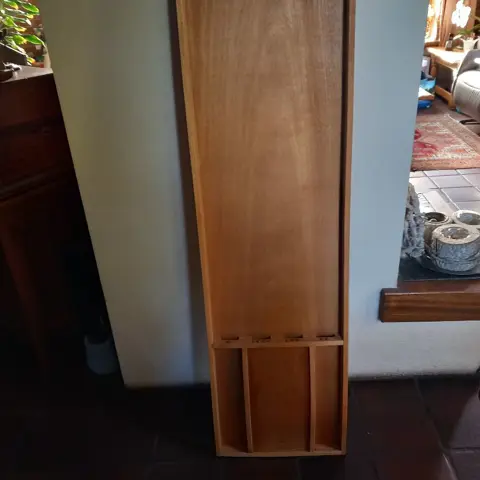 sjoelbak, 185 x 40 - 29 stenen - i.p.st.