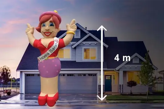 Sarah pop Party 4 meter te huur, landelijke bezorging mogeli