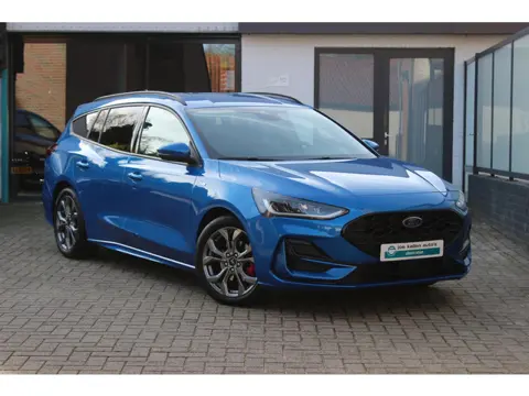 Ford Focus Wagon 1.0 EcoBoost Hybrid ST Line X Driver Ass Pack, Elek achterklep, Desert Island Blue!